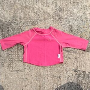 i play. Bright Pink Kids Swim Rashguard